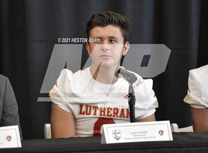 Thumbnail 2 in Trinity League Football Media Day - Orange Lutheran photogallery.