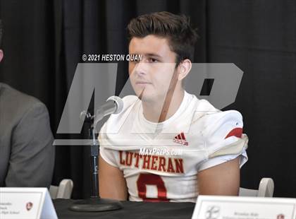 Thumbnail 3 in Trinity League Football Media Day - Orange Lutheran photogallery.