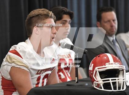 Thumbnail 1 in Trinity League Football Media Day - Orange Lutheran photogallery.