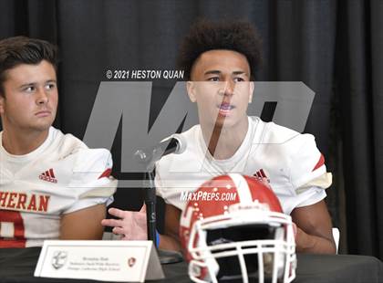 Thumbnail 2 in Trinity League Football Media Day - Orange Lutheran photogallery.