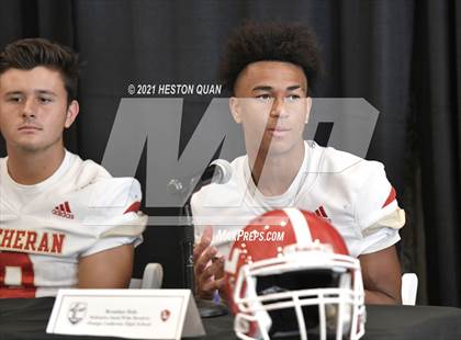 Thumbnail 3 in Trinity League Football Media Day - Orange Lutheran photogallery.