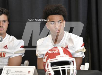 Thumbnail 2 in Trinity League Football Media Day - Orange Lutheran photogallery.