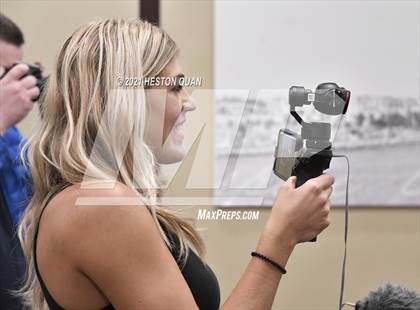 Thumbnail 2 in Trinity League Football Media Day - Orange Lutheran photogallery.