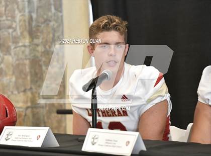 Thumbnail 1 in Trinity League Football Media Day - Orange Lutheran photogallery.