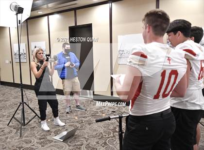 Thumbnail 2 in Trinity League Football Media Day - Orange Lutheran photogallery.