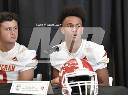 Thumbnail 3 in Trinity League Football Media Day - Orange Lutheran photogallery.