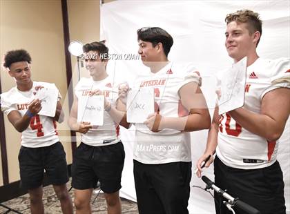 Thumbnail 2 in Trinity League Football Media Day - Orange Lutheran photogallery.