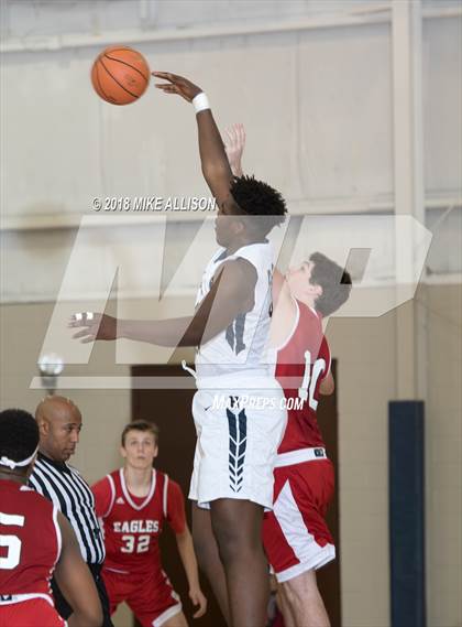 Thumbnail 1 in Hamilton Heights Christian Academy vs. Dawson Christian Academy photogallery.