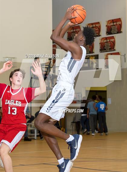 Thumbnail 3 in Hamilton Heights Christian Academy vs. Dawson Christian Academy photogallery.