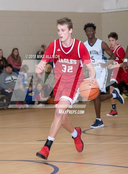 Thumbnail 1 in Hamilton Heights Christian Academy vs. Dawson Christian Academy photogallery.