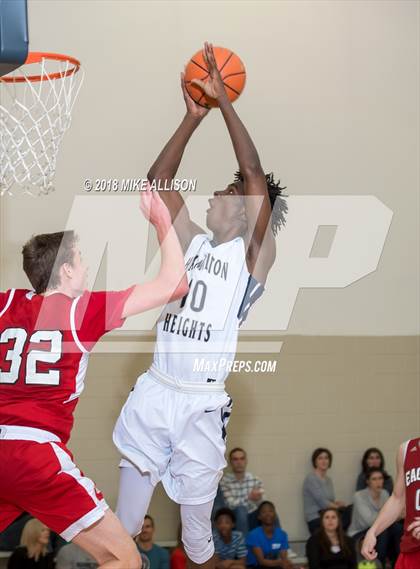 Thumbnail 1 in Hamilton Heights Christian Academy vs. Dawson Christian Academy photogallery.