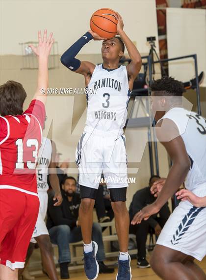 Thumbnail 1 in Hamilton Heights Christian Academy vs. Dawson Christian Academy photogallery.