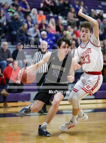 Thumbnail 3 in Our Lady of Lourdes Regional vs. Northumberland Christian (PIAA District IV Class A Consolation) photogallery.