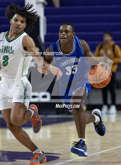 Thumbnail 3 in Canterbury vs Tampa Catholic (City of Palms Classic) photogallery.
