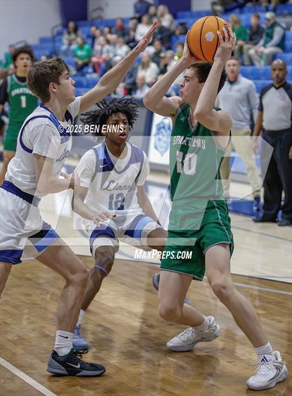 Thumbnail 3 in Athens Academy vs. Lovett (GHSA Private Round One) photogallery.
