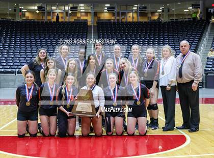 Thumbnail 2 in Iola vs. Schulenburg (UIL 2A Volleyball Semifinal Medal Ceremony) photogallery.