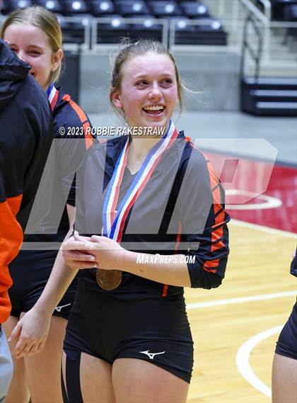 Thumbnail 2 in Iola vs. Schulenburg (UIL 2A Volleyball Semifinal Medal Ceremony) photogallery.