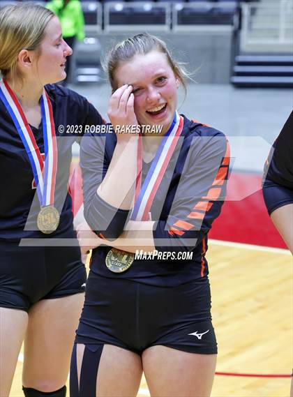 Thumbnail 1 in Iola vs. Schulenburg (UIL 2A Volleyball Semifinal Medal Ceremony) photogallery.