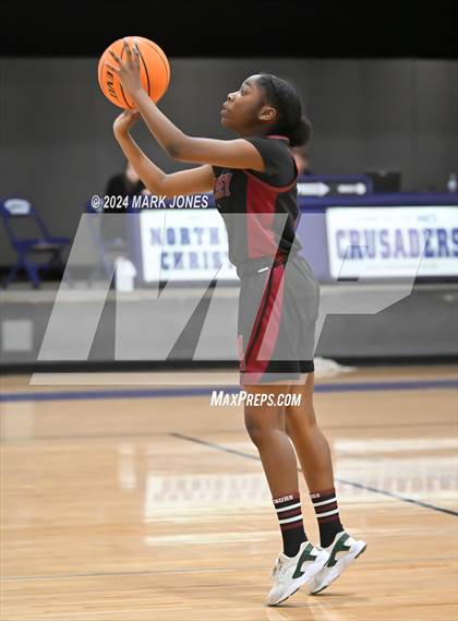 Thumbnail 1 in Odyssey Institute vs. North Valley Christian Academy (ALA Coyotes Basketball Invitational) photogallery.