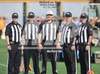 Thumbnail 1 in Rich vs. Milford (UHSAA 8 Man Final) photogallery.
