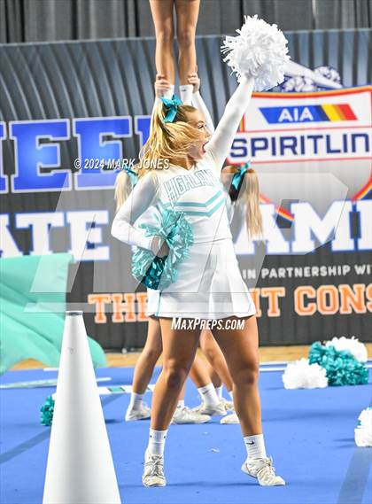 Thumbnail 1 in Highland - Cheer Game Day Championships (AIA Division I)  photogallery.