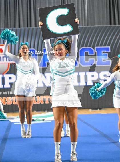 Thumbnail 1 in Highland - Cheer Game Day Championships (AIA Division I)  photogallery.
