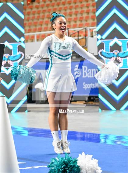Thumbnail 1 in Highland - Cheer Game Day Championships (AIA Division I)  photogallery.