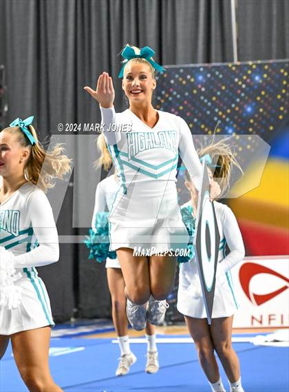 Thumbnail 1 in Highland - Cheer Game Day Championships (AIA Division I)  photogallery.