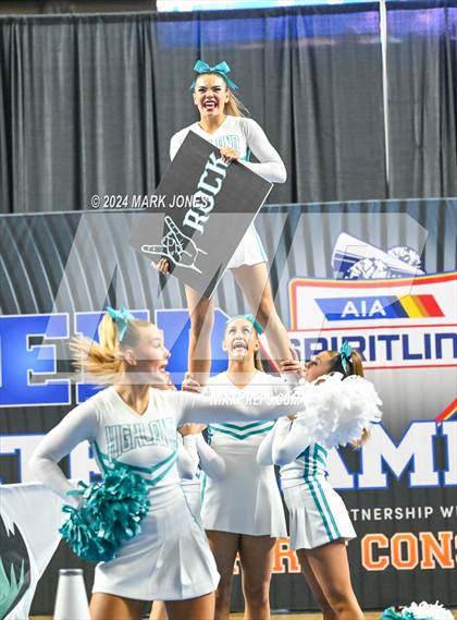Thumbnail 2 in Highland - Cheer Game Day Championships (AIA Division I)  photogallery.