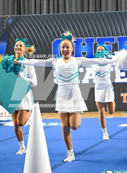 Thumbnail 1 in Highland - Cheer Game Day Championships (AIA Division I)  photogallery.