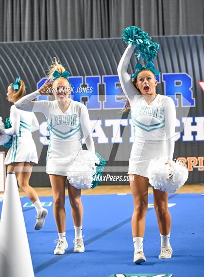 Thumbnail 2 in Highland - Cheer Game Day Championships (AIA Division I)  photogallery.