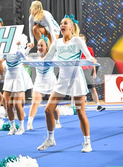 Thumbnail 1 in Highland - Cheer Game Day Championships (AIA Division I)  photogallery.