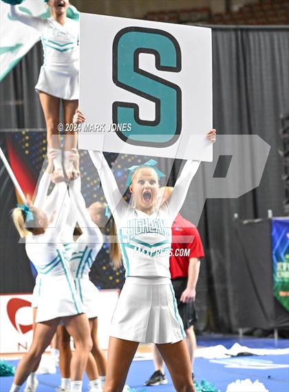Thumbnail 1 in Highland - Cheer Game Day Championships (AIA Division I)  photogallery.