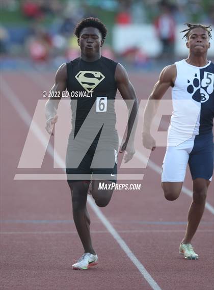 Thumbnail 1 in CIF State Track and Field Championship (Boys 100 Meter) photogallery.