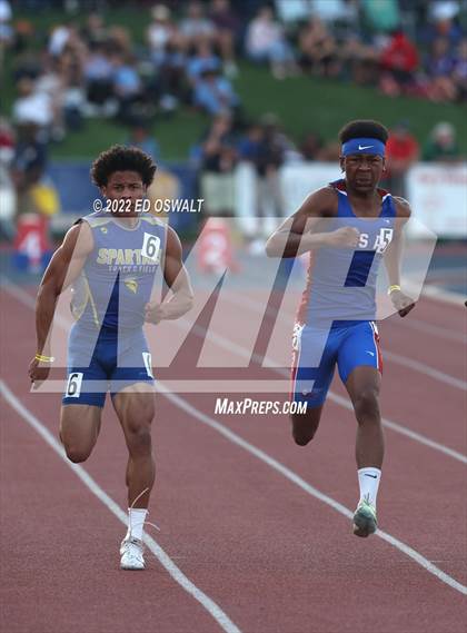 Thumbnail 3 in CIF State Track and Field Championship (Boys 100 Meter) photogallery.