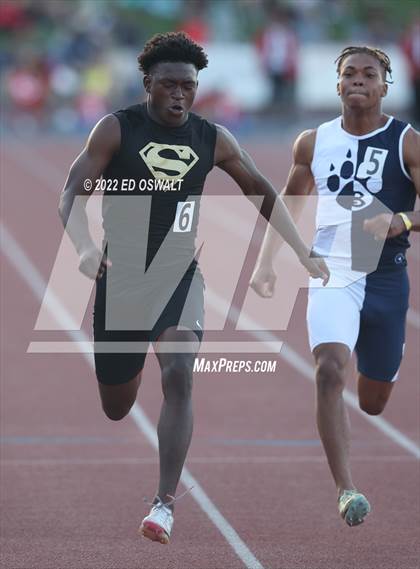 Thumbnail 2 in CIF State Track and Field Championship (Boys 100 Meter) photogallery.