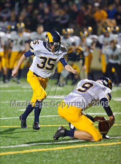 Thumbnail 1 in Marquette University vs Bradford (WIAA D1 Playoffs)  photogallery.