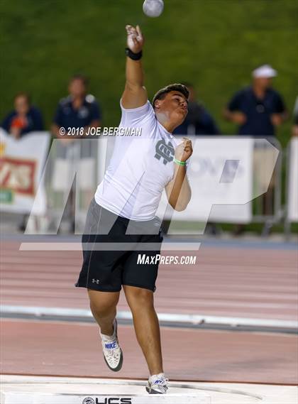 Thumbnail 2 in CIF State Track and Field Championships (Boys Shot Put Prelims) photogallery.