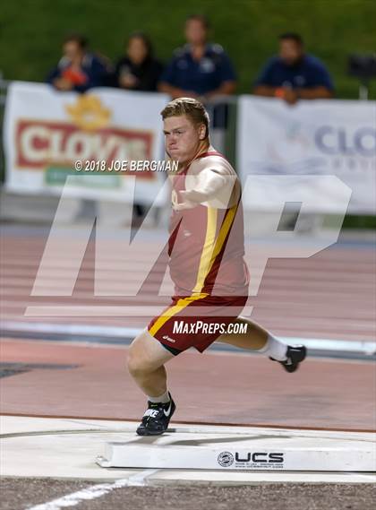 Thumbnail 3 in CIF State Track and Field Championships (Boys Shot Put Prelims) photogallery.