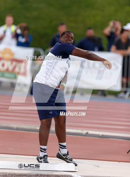Thumbnail 3 in CIF State Track and Field Championships (Boys Shot Put Prelims) photogallery.