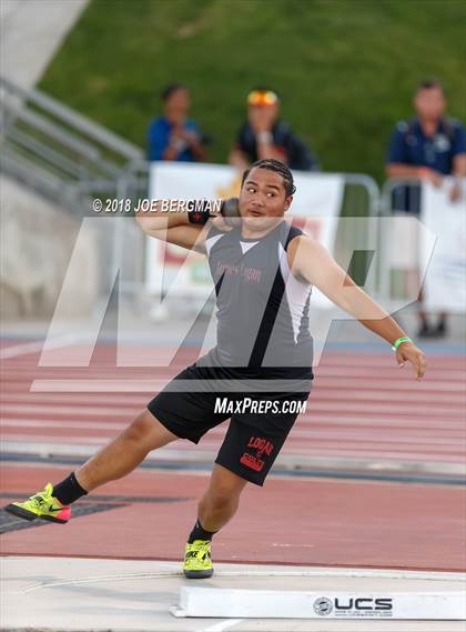 Thumbnail 2 in CIF State Track and Field Championships (Boys Shot Put Prelims) photogallery.