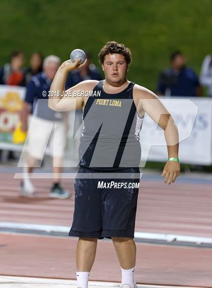 Thumbnail 1 in CIF State Track and Field Championships (Boys Shot Put Prelims) photogallery.