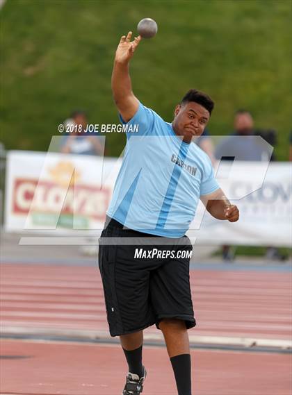 Thumbnail 1 in CIF State Track and Field Championships (Boys Shot Put Prelims) photogallery.
