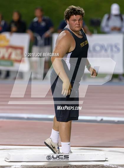 Thumbnail 1 in CIF State Track and Field Championships (Boys Shot Put Prelims) photogallery.
