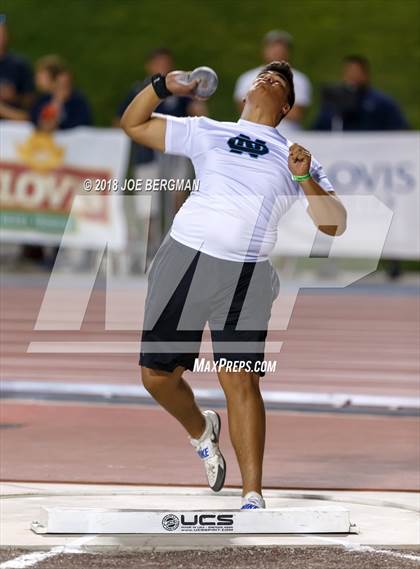 Thumbnail 3 in CIF State Track and Field Championships (Boys Shot Put Prelims) photogallery.