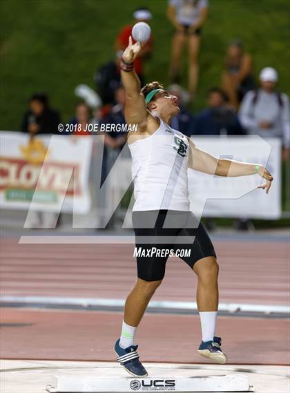 Thumbnail 3 in CIF State Track and Field Championships (Boys Shot Put Prelims) photogallery.