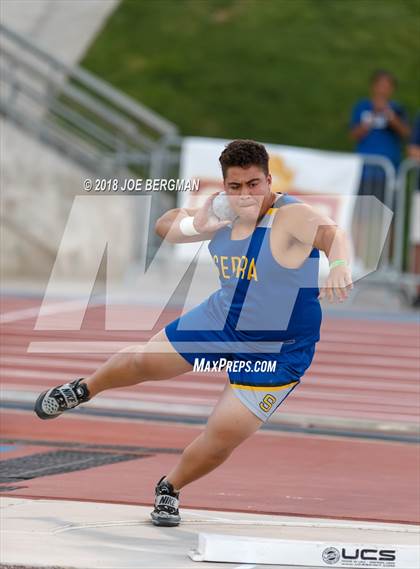 Thumbnail 3 in CIF State Track and Field Championships (Boys Shot Put Prelims) photogallery.