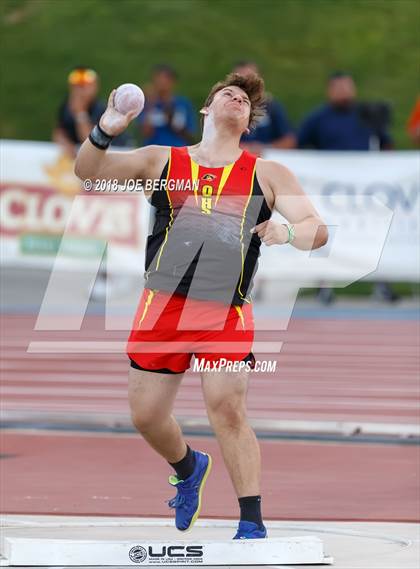 Thumbnail 1 in CIF State Track and Field Championships (Boys Shot Put Prelims) photogallery.