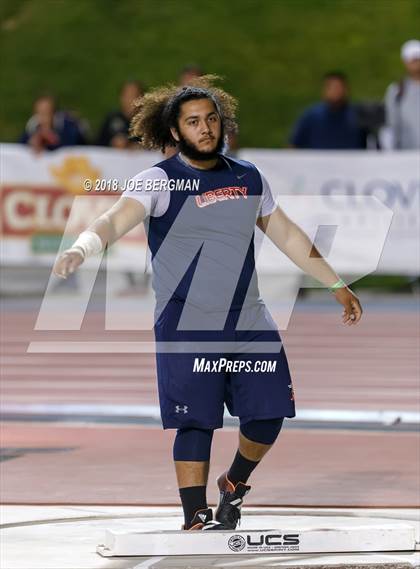 Thumbnail 3 in CIF State Track and Field Championships (Boys Shot Put Prelims) photogallery.