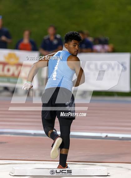 Thumbnail 1 in CIF State Track and Field Championships (Boys Shot Put Prelims) photogallery.